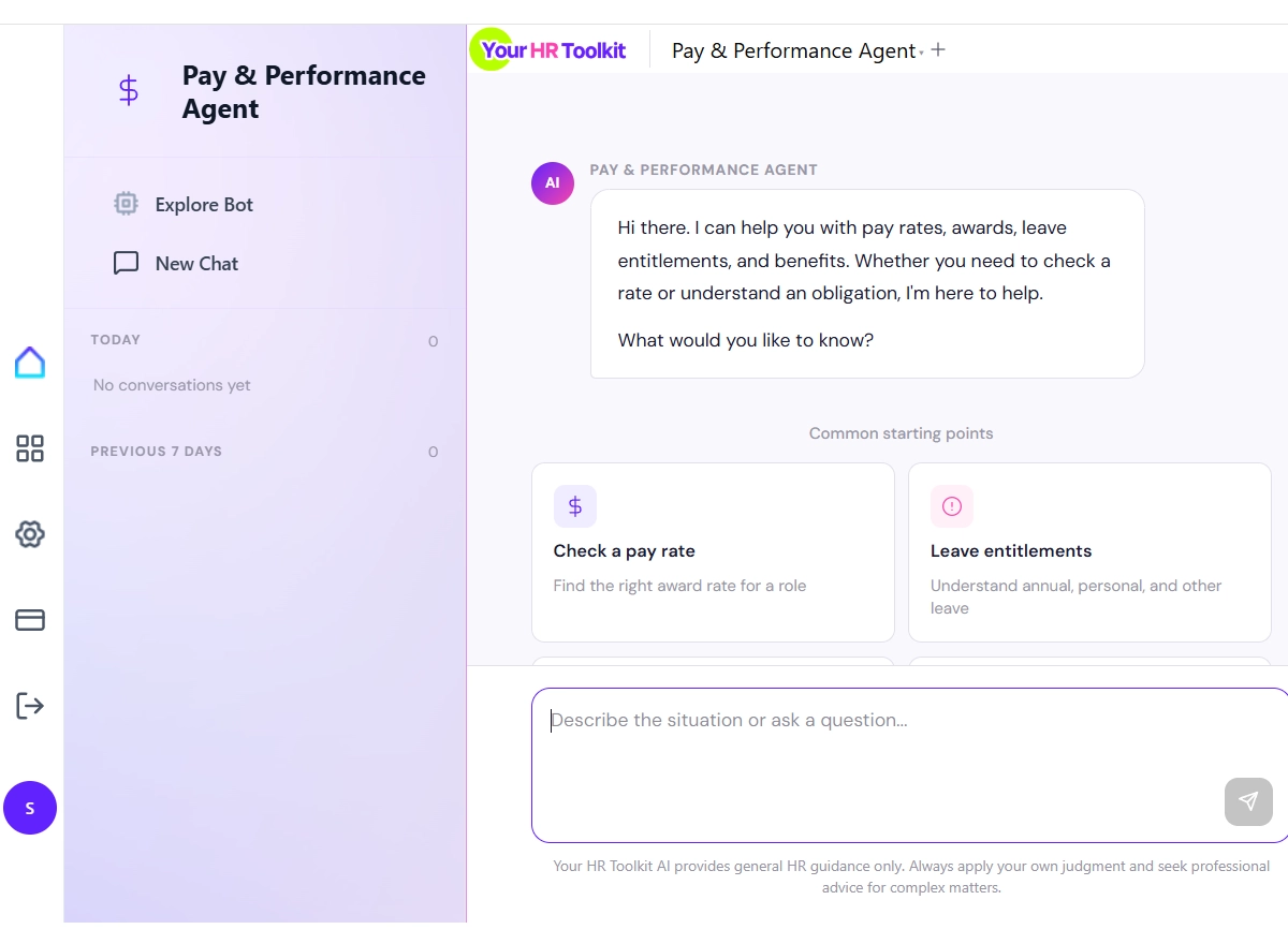 Pay and Performance Agent